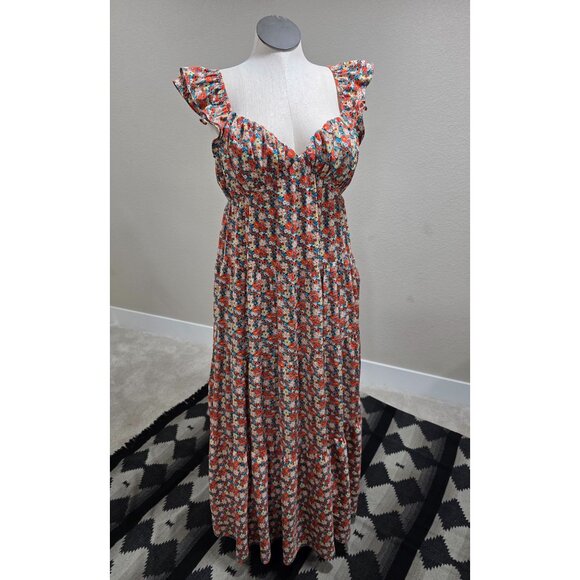 Floral Tiered Maxi Dress By English Factory Size S - Picture 1 of 12